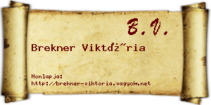 Brekner Viktória névjegykártya